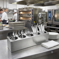 5-fach Besteckhalter aus Edelstahl – Professioneller Besteckköcher für Gastronomie, Buffet & Catering