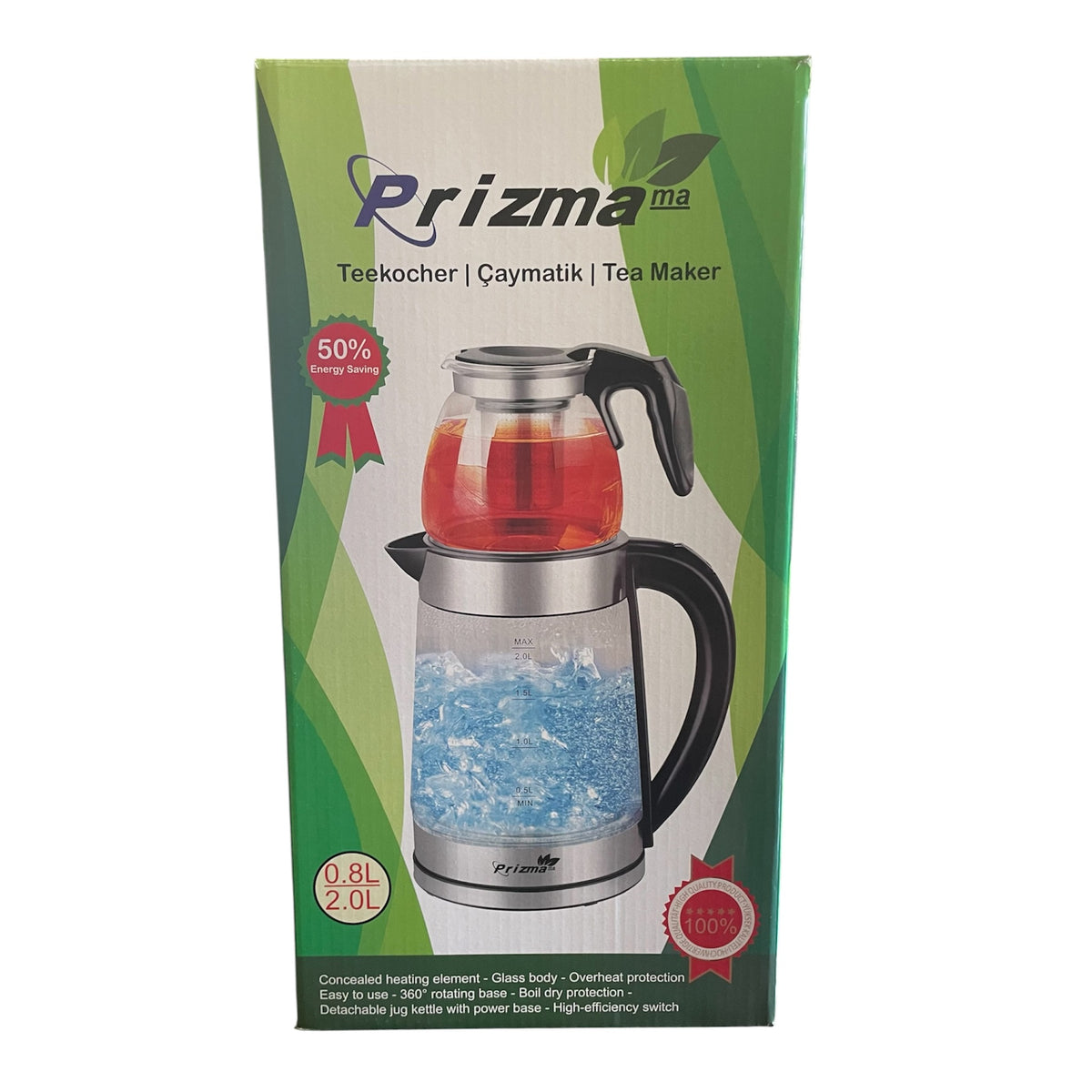 Prizma Çaymatik & Su Isıtıcı 2-in-1